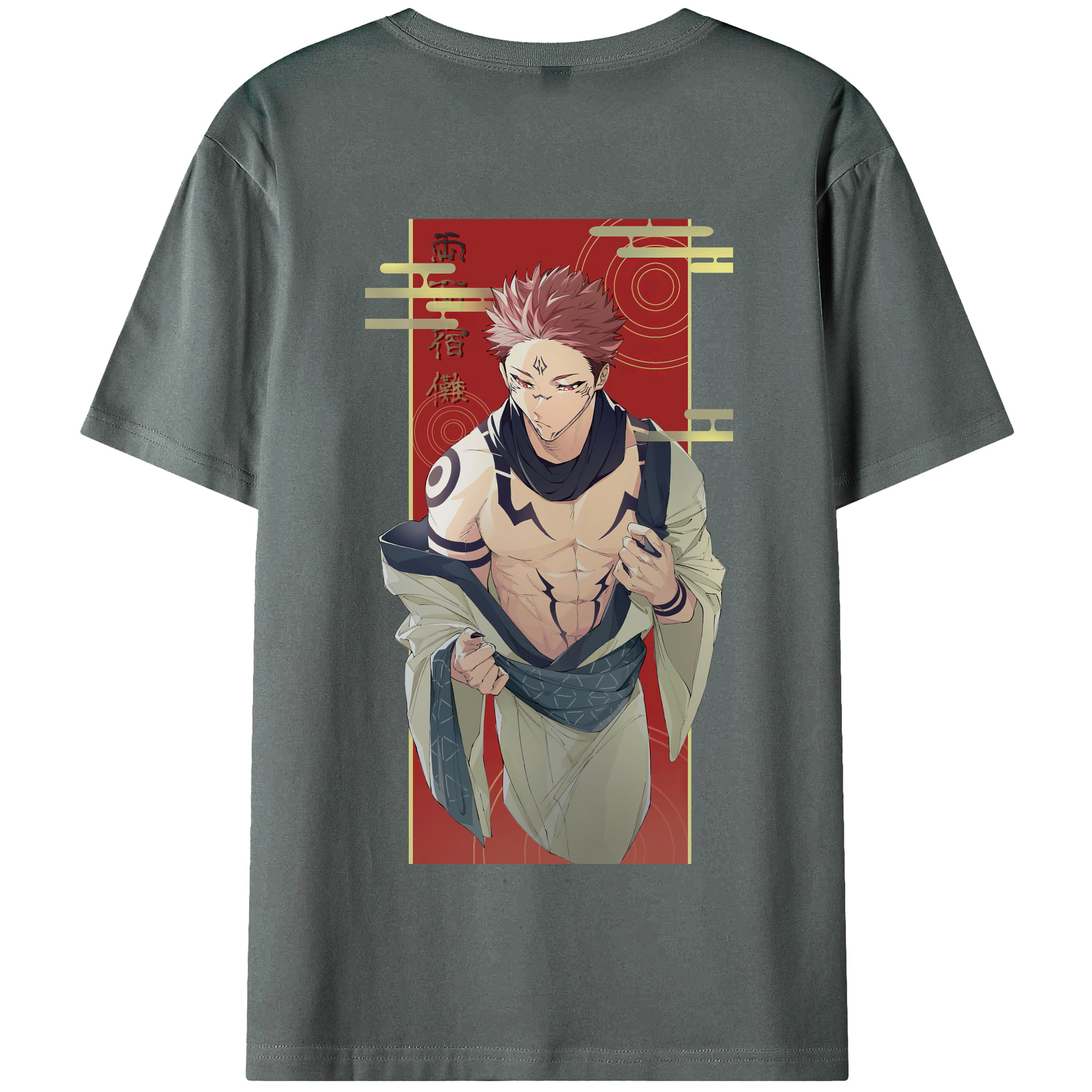 （画像用） 呪術廻戦 Jujutsu Kaisen 綿100％半袖Tシャツ（背面プリント）